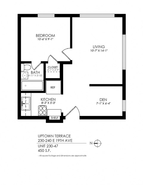 floor plan of 55 north luxury apartments to rent in the north end of boston